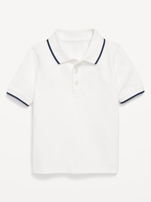View large product image 1 of 1. Short-Sleeve Pique Polo Shirt for Toddler Boys