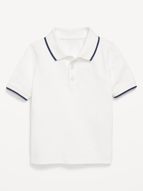 Short-Sleeve Pique Polo Shirt for Toddler Boys