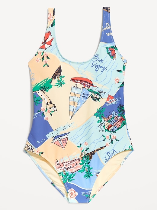 Image number 1 showing, Matte One-Piece Swimsuit