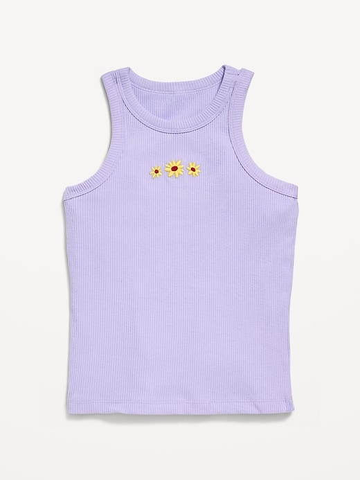 View large product image 1 of 4. Fitted Ribbed Tank Top for Girls