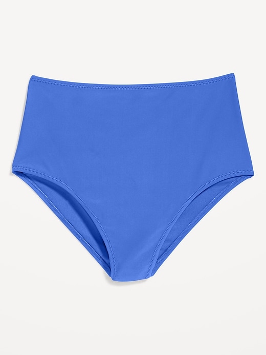 Image number 7 showing, Matte High-Waisted Bikini Swim Bottoms