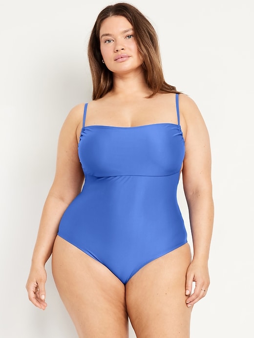 Image number 7 showing, Matte Cutout Back One-Piece Swimsuit