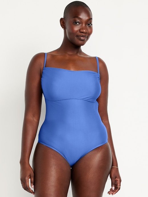 Image number 5 showing, Matte Cutout Back One-Piece Swimsuit