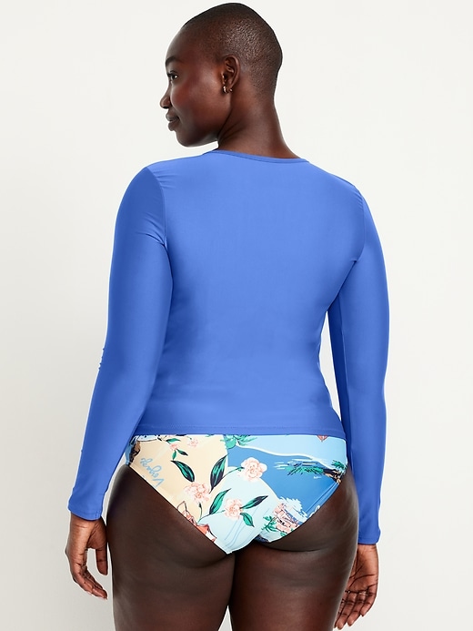 Image number 6 showing, Long-Sleeve Matte Rashguard Swim Top