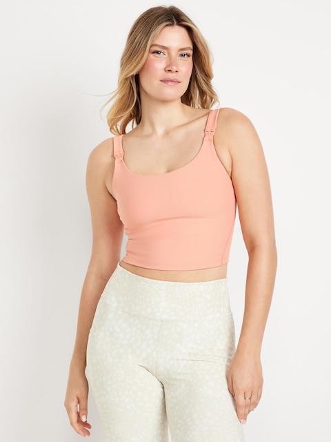 Soutien-gorge de sport d’allaitement PowerSoft de maternité - Rose