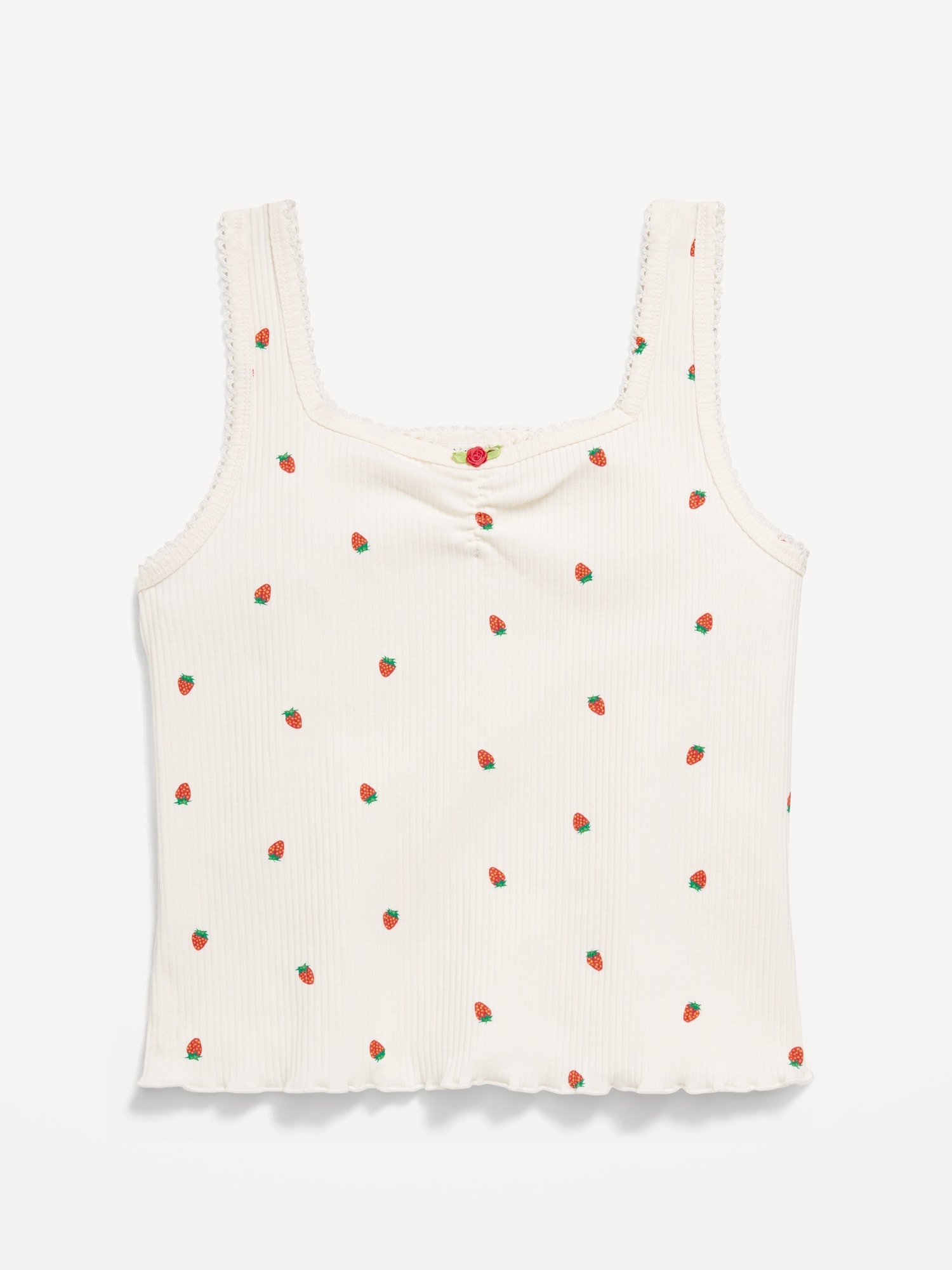 Printed Fitted Tank Top for Girls