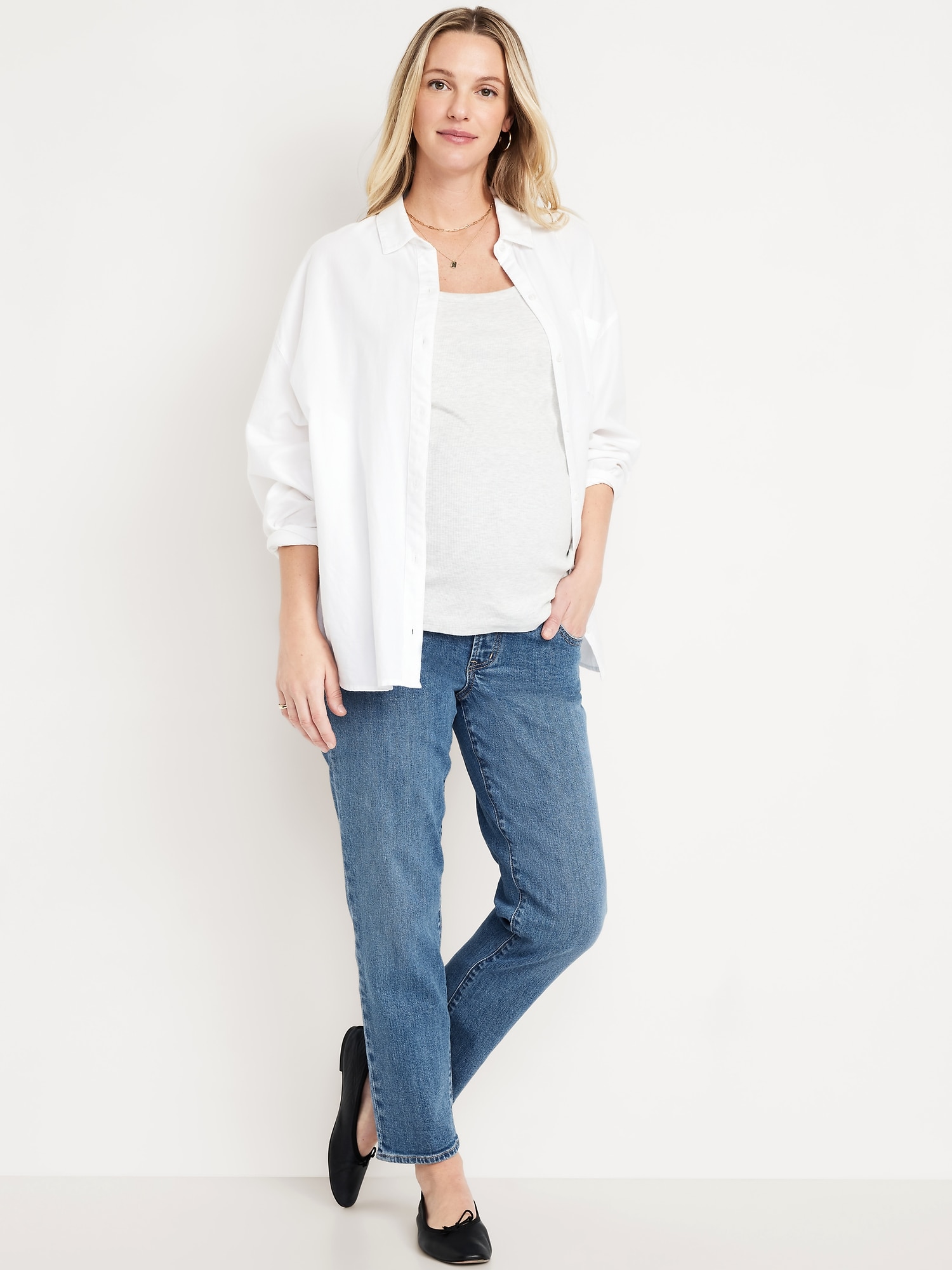 Maternity Full Panel OG Straight Jeans