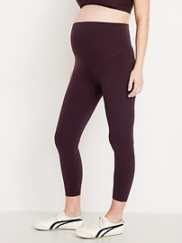 L'image numéro 1 présente Legging StudioSmooth longueur 7/8 à panneau couvrant de maternité
