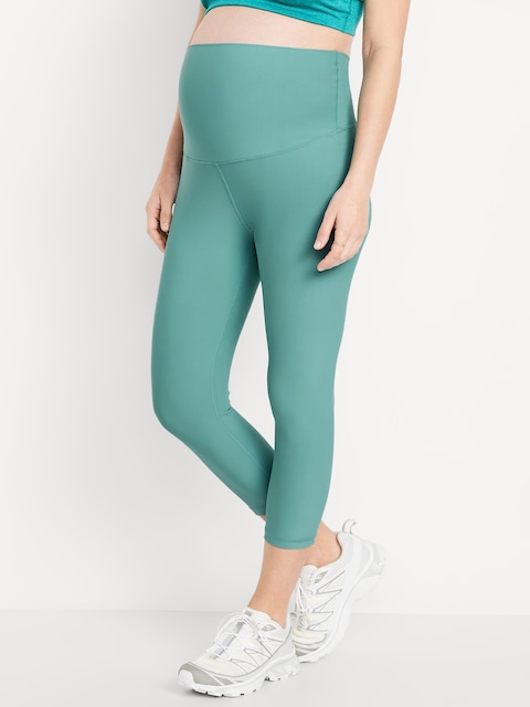 Legging de maternité court sculptant Powersoft à panneau complet