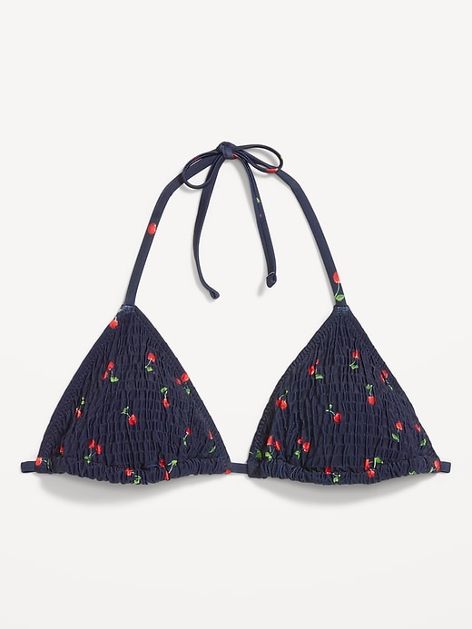 Image number 4 showing, Textured Triangle String Bikini Swim Top