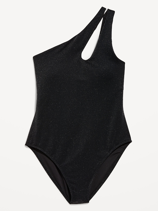 Image number 4 showing, One-Shoulder Shine Swimsuit