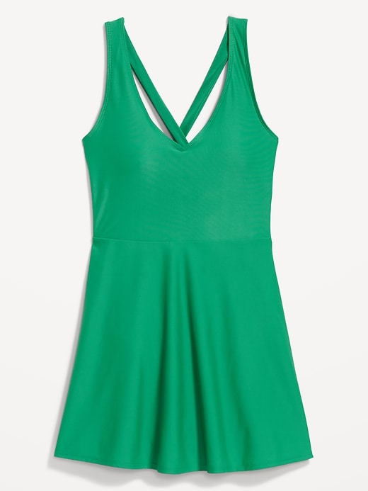 Image number 4 showing, Matte Tie-Back Swim Dress