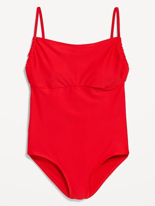 Image number 9 showing, Matte Cutout Back One-Piece Swimsuit