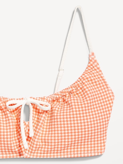 Image number 4 showing, Textured Gingham Bikini Swim Top