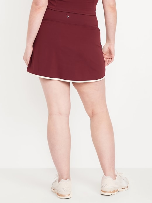 Image number 5 showing, High-Waisted PowerSoft Faux-Wrap Skort