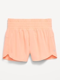 View large product image 4 of 7. High-Waisted Dolphin-Hem Run Shorts for Girls