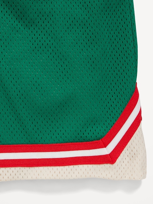 L'image numéro 5 présente Short de basketball en maille, longueur genou pour garçon