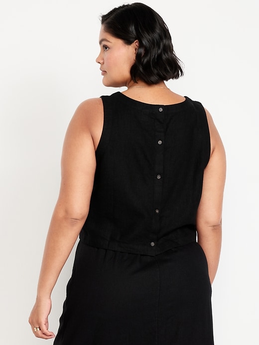 Image number 8 showing, High-Neck Button-Back Top