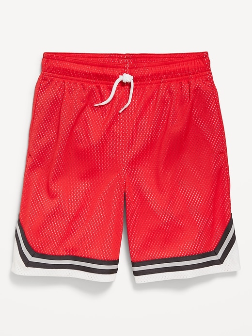 L'image numéro 3 présente Short de basketball en maille, longueur genou pour garçon
