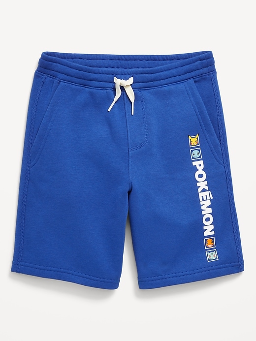 View large product image 1 of 5. Pokémon™ Knee Length Fleece Jogger Shorts for Boys