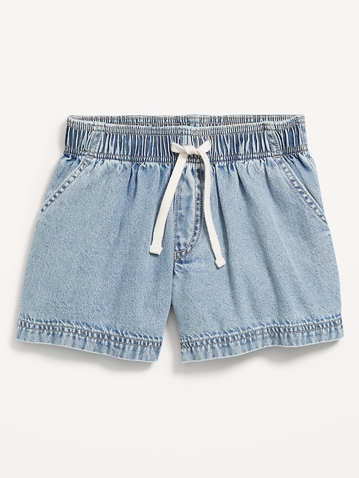 View large product image 1 of 7. High-Waisted Pull-On Jean Shorts for Girls