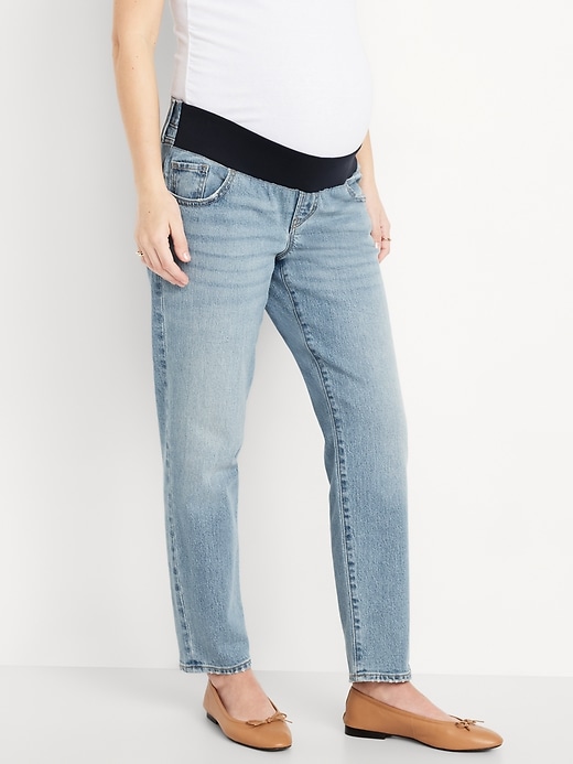 Image number 3 showing, Maternity Front Low-Panel OG Straight Jeans