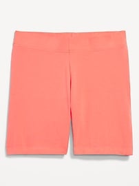 View large product image 3 of 7. High-Waisted Jersey Biker Shorts -- 6-inch inseam
