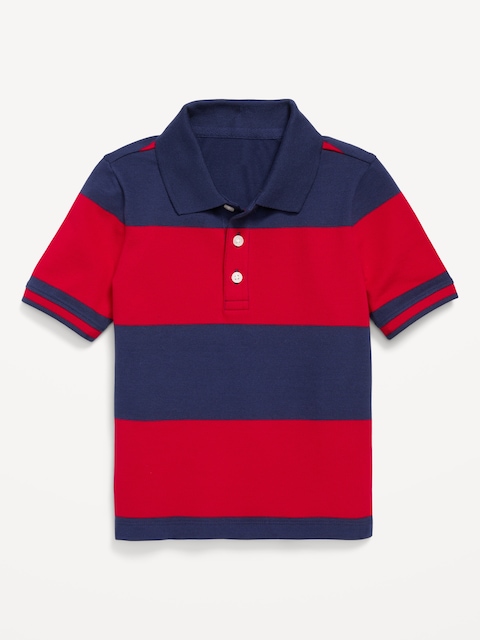 Short-Sleeve Pique Polo Shirt for Toddler Boys