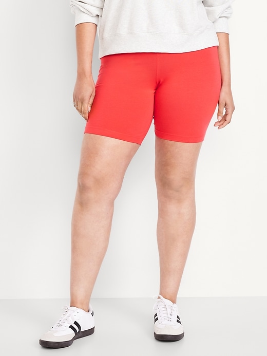Image number 6 showing, High-Waisted Biker Shorts -- 8-inch inseam