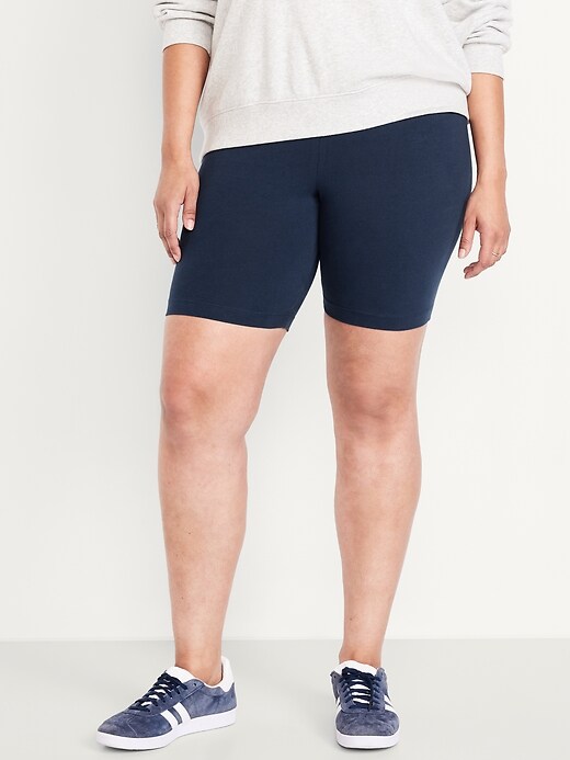 Image number 6 showing, High-Waisted Biker Shorts -- 8-inch inseam
