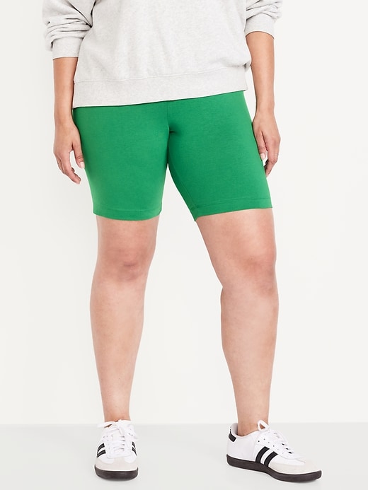 Image number 6 showing, High-Waisted Biker Shorts -- 8-inch inseam