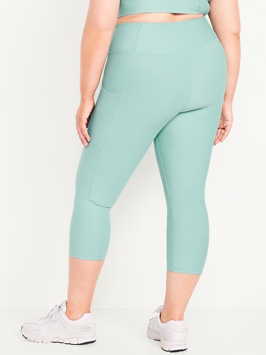 Image number 7 showing, High-Waisted PowerSoft Crop Pocket Leggings