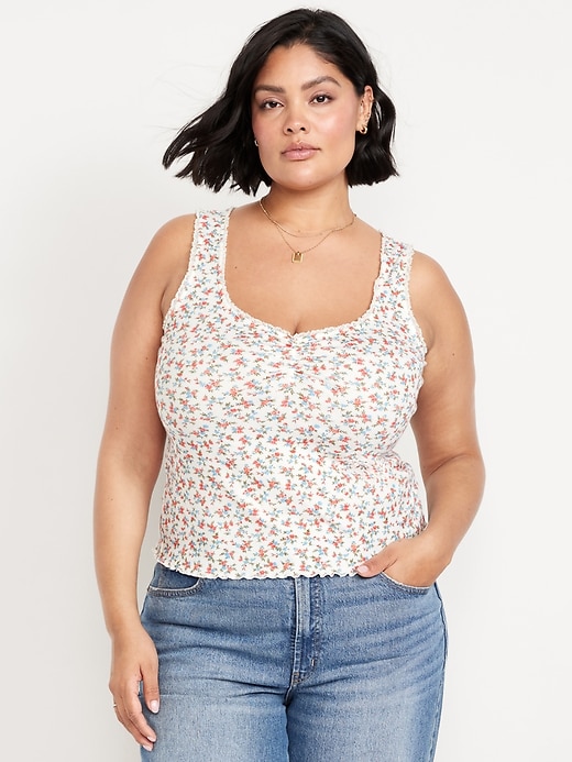 Image number 6 showing, Cinched Floral Tank Top