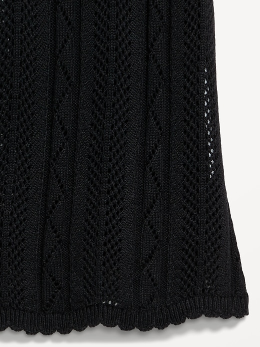 Image number 5 showing, Sleeveless Crochet Tie-Front Top