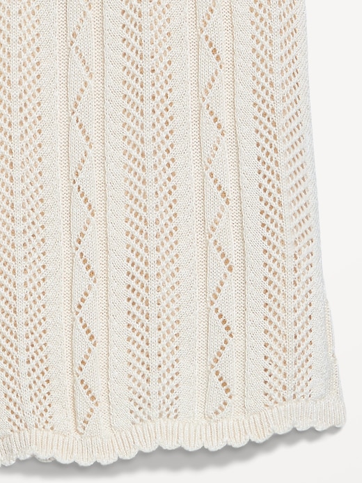 Image number 6 showing, Sleeveless Crochet Tie-Front Top