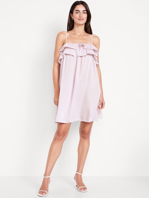 Robe courte à volants
