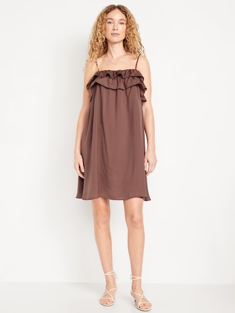 Robe courte à volants