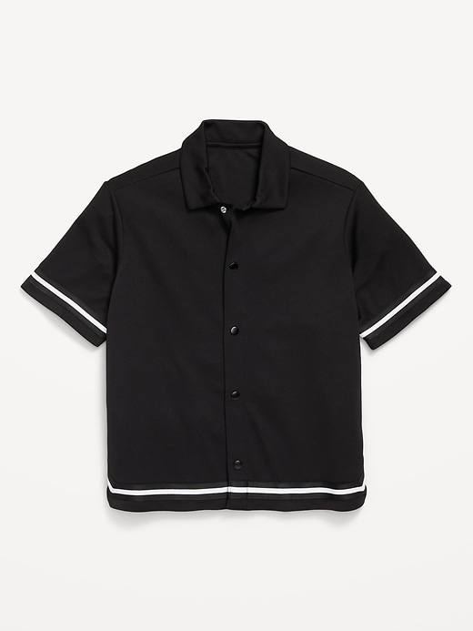 View large product image 2 of 2. Collared Mesh Go-Dry Cool Performance Shirt for Boys