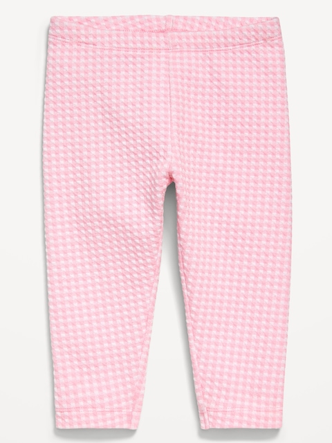 Legging capri en tricot texturé à motif pour toute-petite fille