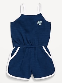 Image number 1 showing, Sleeveless Textured-Knit Romper for Toddler Girls