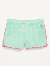 View large product image 4 of 5. Dolphin-Hem French-Terry Cheer Shorts for Girls