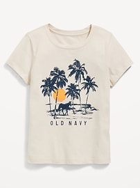 Image number 1 showing, Short-Sleeve Logo-Graphic T-Shirt for Girls