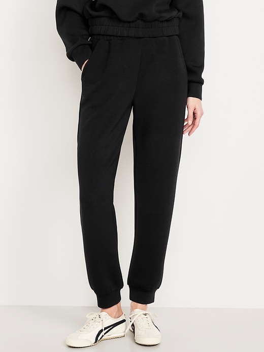 Image number 1 showing, High-Waisted Bounce Fleece Jogger Sweatpants