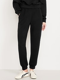 Image number 1 showing, High-Waisted Bounce Fleece Jogger Sweatpants