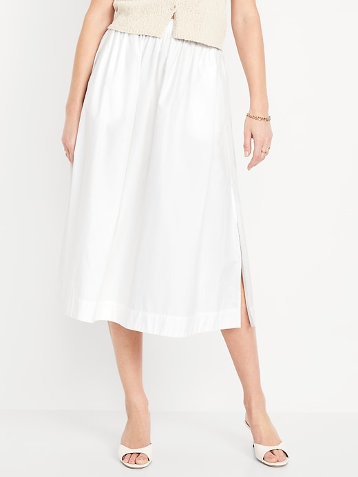 Image number 2 showing, High-Waisted A-Line Midi Skirt