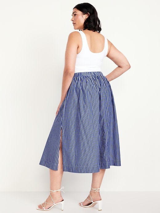 Image number 8 showing, High-Waisted A-Line Midi Skirt