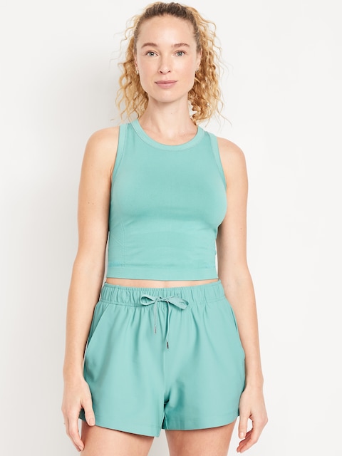 Fluid Seamless Fitted Crop Tank Top