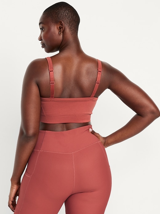 Image number 5 showing, Light Support Fluid Seamless Ribbed Sports Bra