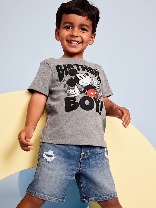 View large product image 1 of 3. Disney© Birthday Mickey Mouse Graphic T-Shirt for Toddler Boys