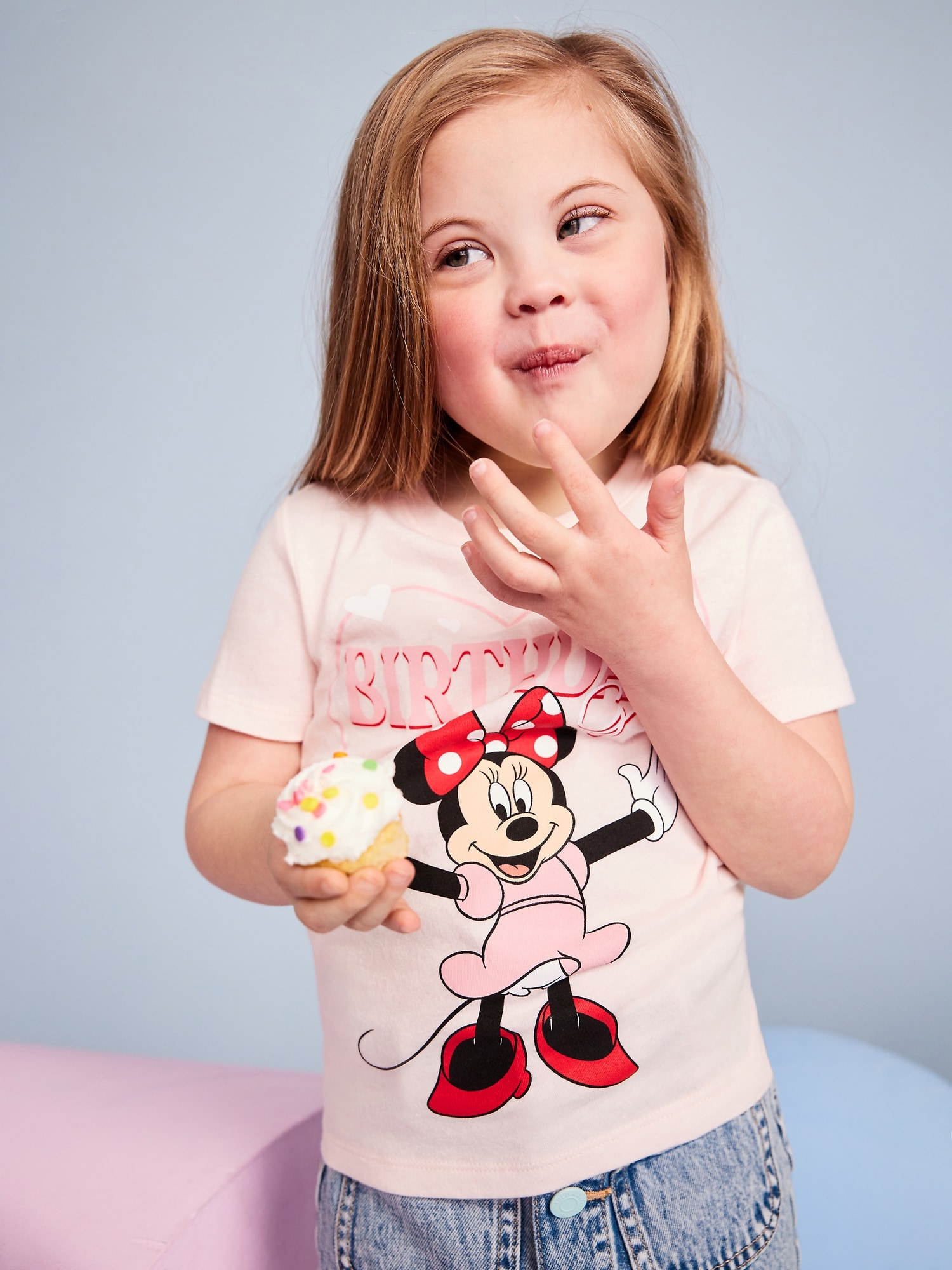 Disney© Birthday Minnie Mouse Graphic T-Shirt for Toddler Girls